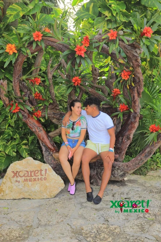 Gerardo y Giovana en Xcaret